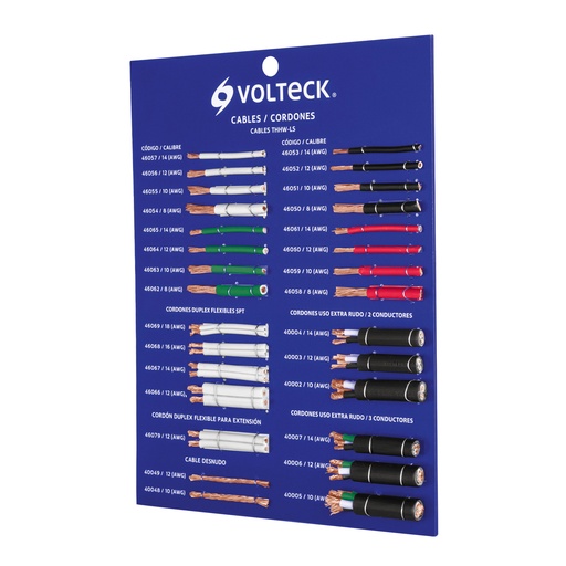 [55886] Exhibidor Volteck de cables y cordones