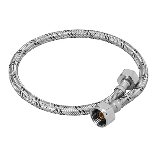 [49528] Manguera para WC, acero inox, 1/2' x 7/8', 60 cm, Foset