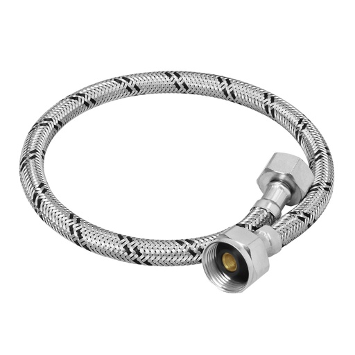 [49527] Manguera para WC, acero inox, 1/2' x 7/8', 50 cm, Foset