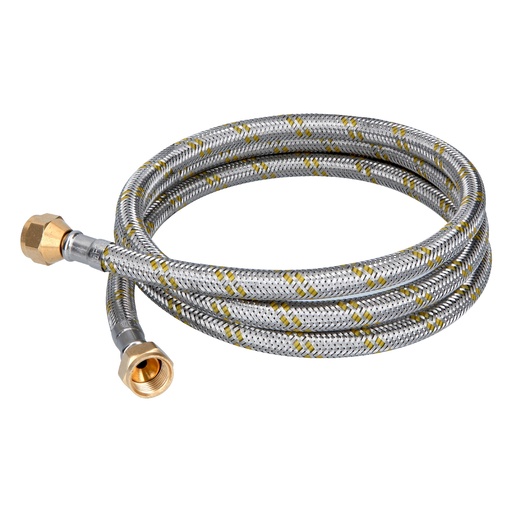 [49516] Manguera para gas, acero inox, 3/8' x 3/8', 150 cm, Foset