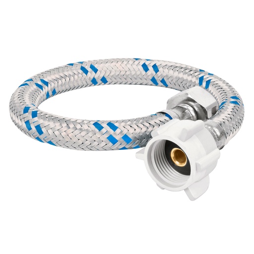 [49511] Manguera WC, aluminio, 1/2' x 7/8', 35 cm, conector plástico