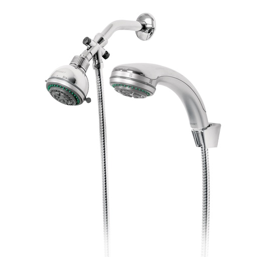 [49433] Regadera 3' con extensión tipo teléfono 5 funciones, Aqua