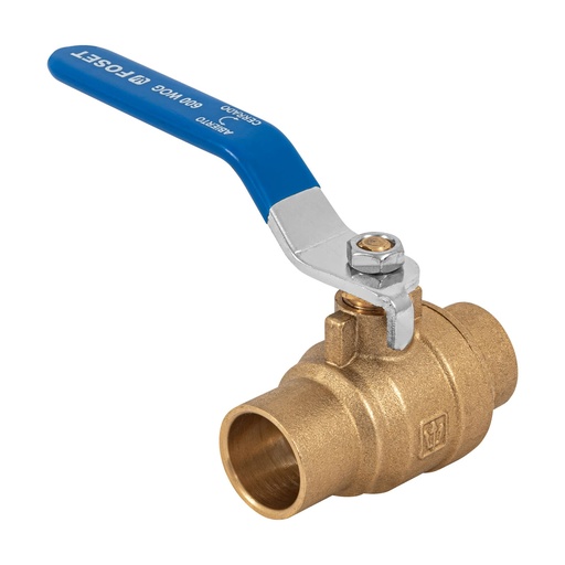 [49482] Válvula de esfera, de latón, soldable, 3/4', alta presión