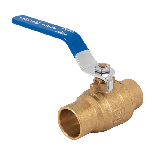 [49483] Válvula de esfera, de latón, soldable, 1', alta presión