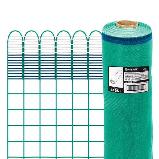 [44951] Rollo de 30 m x 0.75 m de malla mosquitera plástica verde