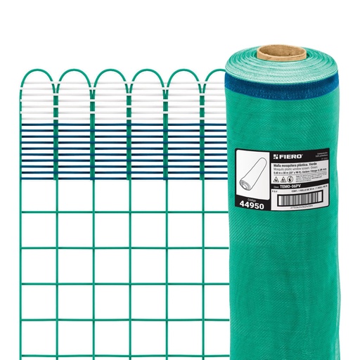 [44950] Rollo de 30 m x 0.6 m de malla mosquitera plástica verde