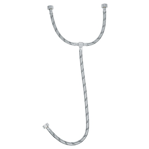 [49124] Manguera 'T', acero inox, 55 cm, para lavabo, Foset