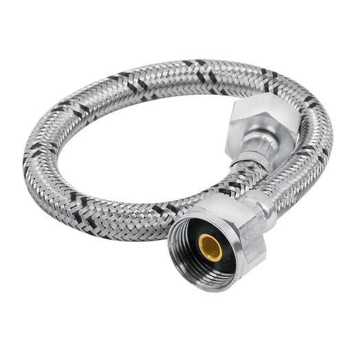 [49177] Manguera para WC, acero inox, 1/2' x 7/8', 35 cm, Foset