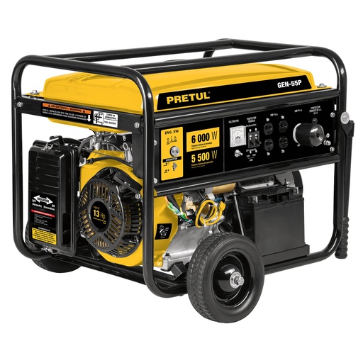 [26035] Generador portátil 6.6 kW motor a gasolina, Pretul