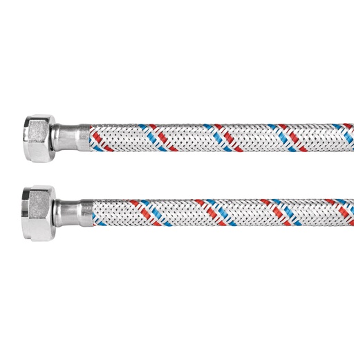 [26022] Manguera para WC, aluminio, 1/2' x 7/8', 35 cm, Foset Basic