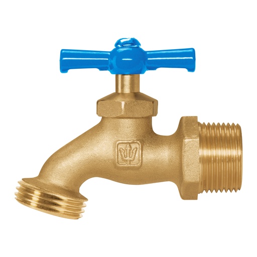 [49088] Llave para manguera, de latón, 180 g, entrada 3/4', Foset