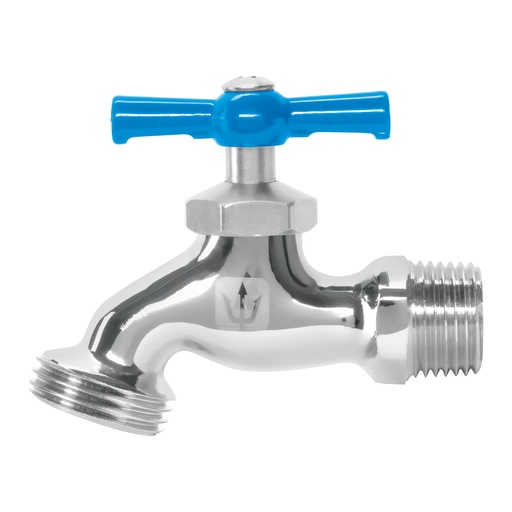 [49084] Llave para manguera, de latón cromado, 130 g, 1/2', Foset
