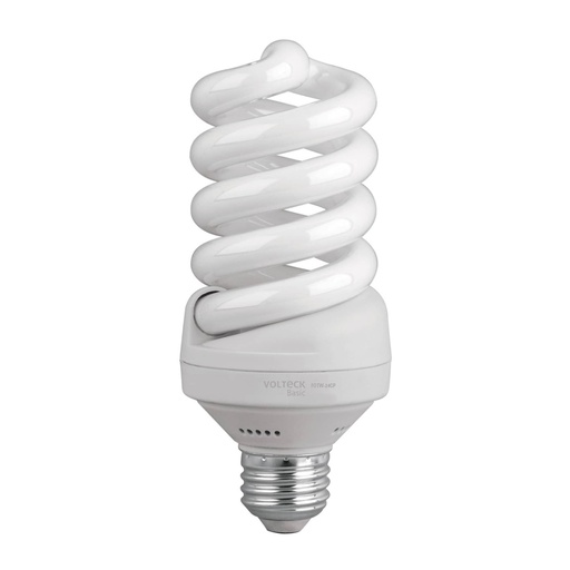 [26110] Lámpara espiral T4 24 W luz de día en caja, Volteck