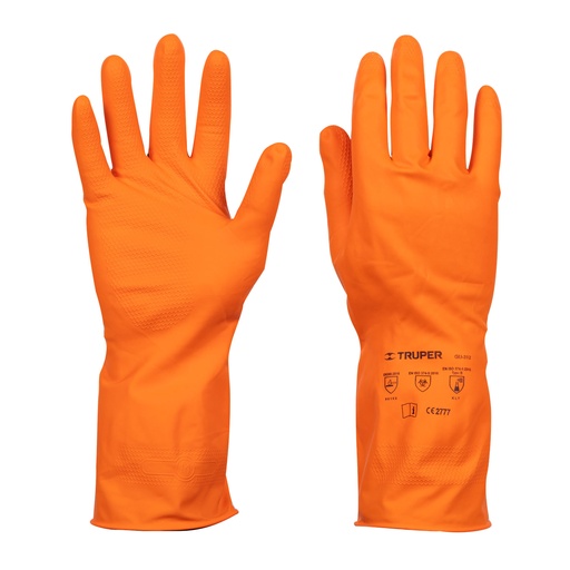 [14262] Guantes de látex para limpieza, medianos, Truper