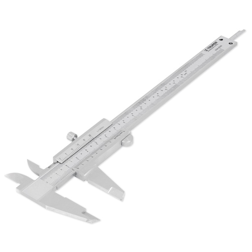 [14394] Calibrador vernier analógico 6' acero inox, std y mm, Truper