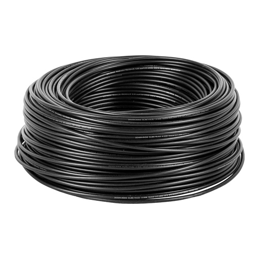 [46052] Rollo de 100 m de cable THHW-LS 12 AWG negro, Volteck