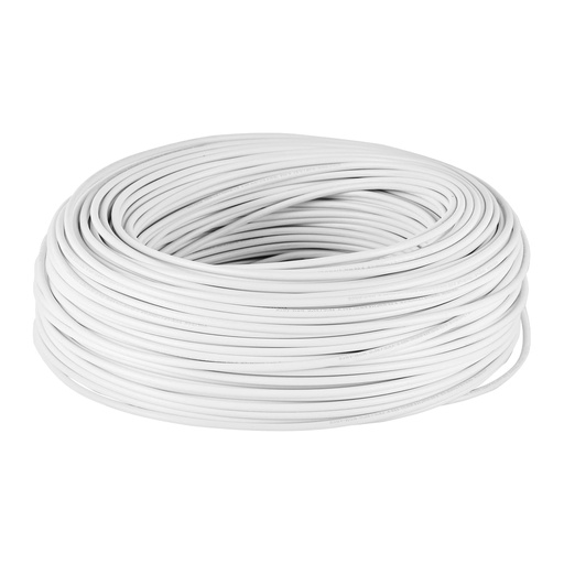 [46057] Rollo de 100 m de cable THHW-LS 14 AWG blanco, Volteck