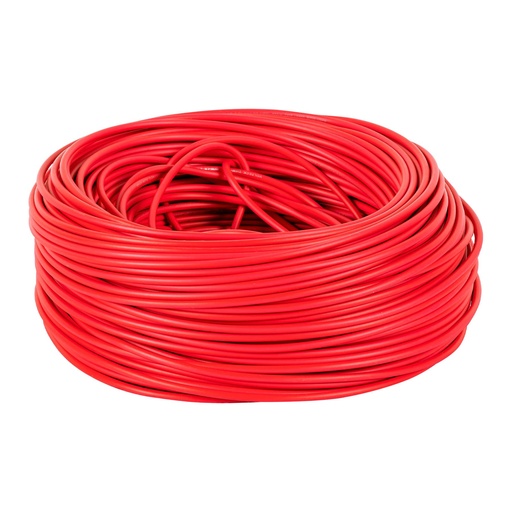 [46060] Rollo de 100 m de cable THHW-LS 12 AWG rojo, Volteck